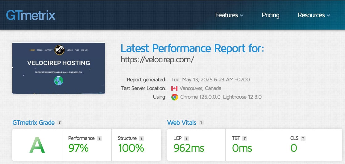 website speed optimization test