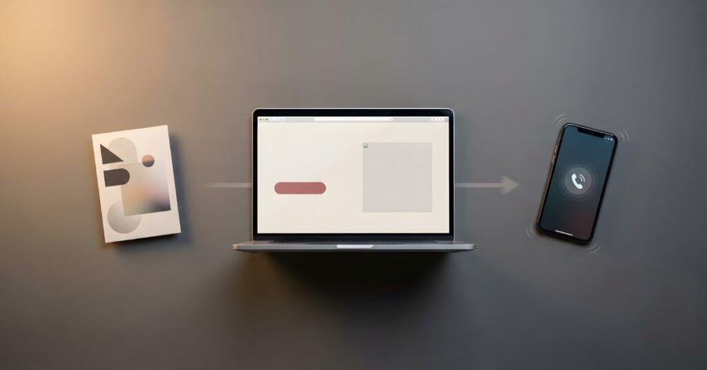 Conversion funnel showing digital marketing for small businesses from ad click to form submission